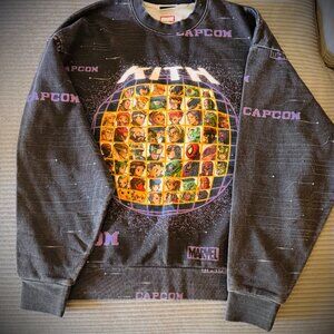 Kith × Capcom Street Fighter Character Vintage Nelson Crewneck (long sleeve)